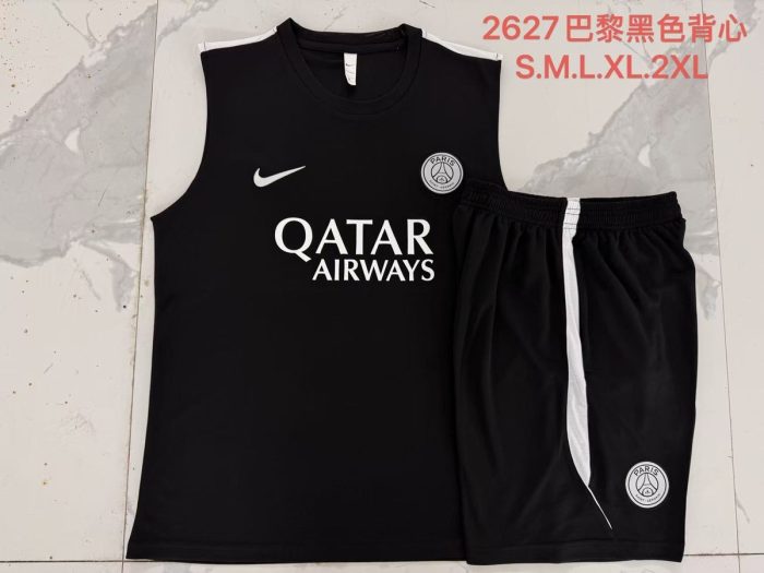 Paris Saint-Germain 26/27 Black Short Sleeve Training Shirt - 图片 3