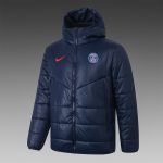2021 PSG Navy Blue Cotton Jacket - 图片 3