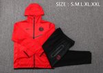 Nike Paris Saint-Germain 22/23 Red Long Zip Jacket with Hood - 图片 2