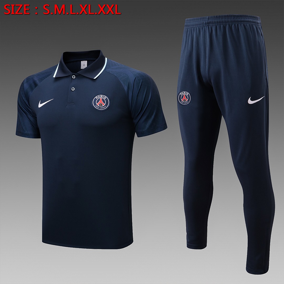 Nike Paris Saint-Germain 22/23 Polo Shirt Navy Blue