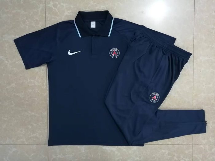 Nike Paris Saint-Germain 22/23 Polo Shirt Navy Blue - 图片 9