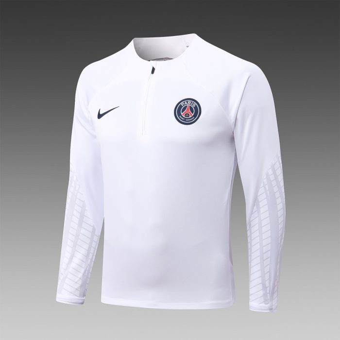 PSG 22/23 White Half-Zip Jacket - 图片 7
