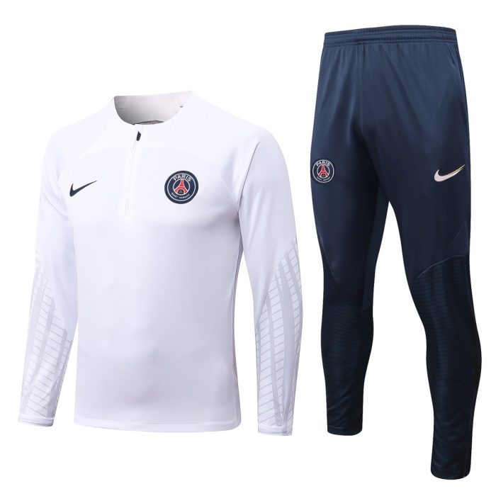 PSG 22/23 White Half-Zip Jacket - 图片 8