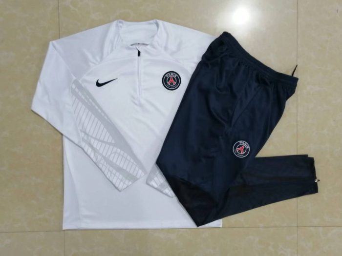 PSG 22/23 White Half-Zip Jacket - 图片 9