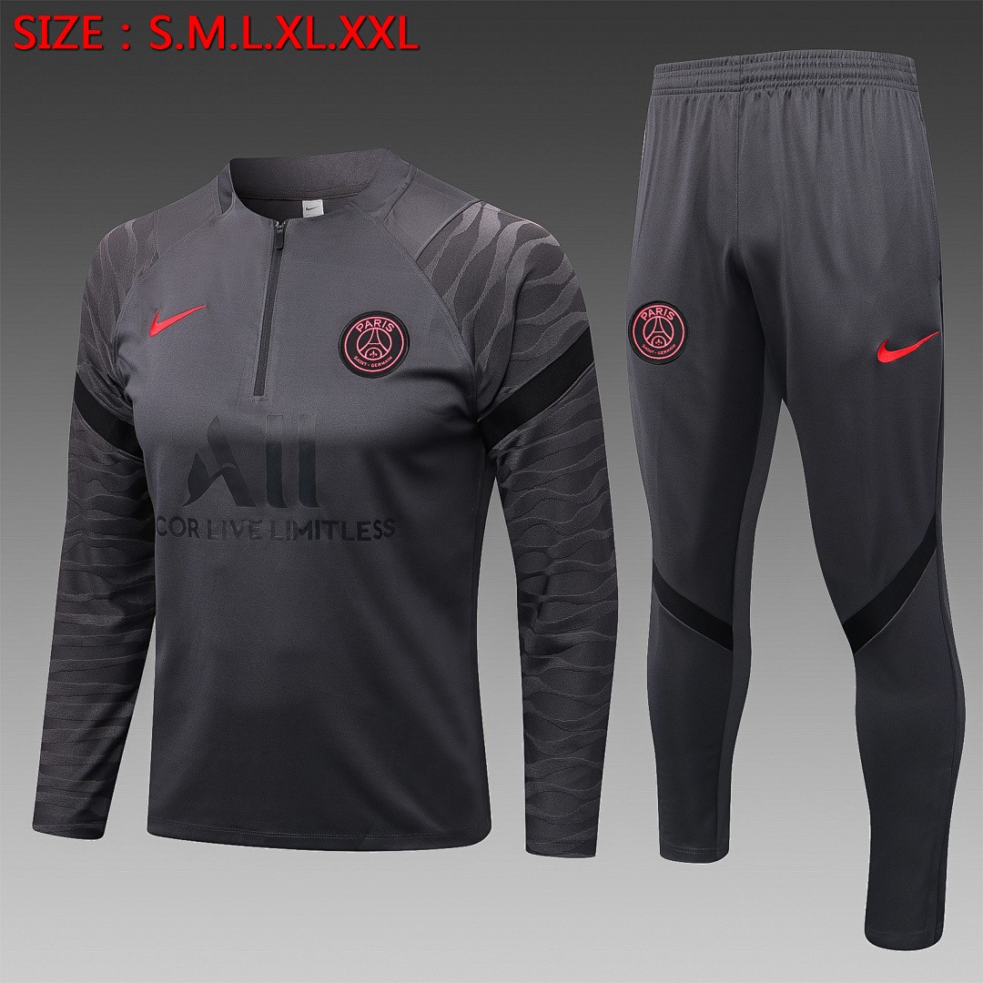 PSG 22/23 Half Zip Jacket Dark Gray