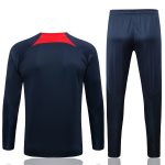 PSG 22/23 Half-Zip Jacket Navy Blue with Red Collar - 图片 7