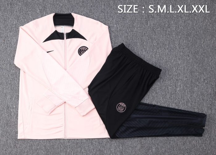 PSG 22/23 Pink Long Zipper Jacket - 图片 2