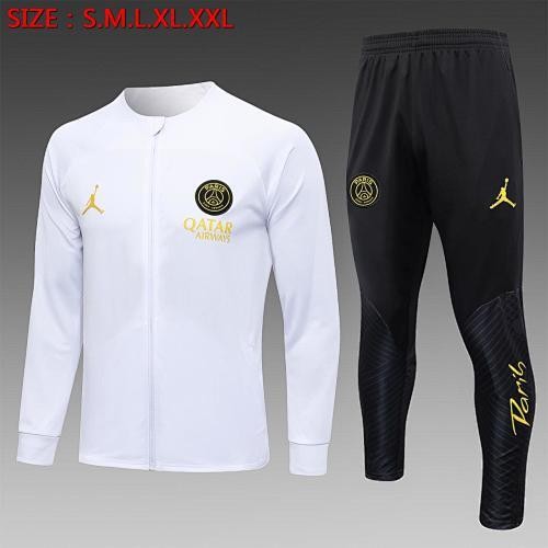 PSG 23-24 Long Zipper Jacket White