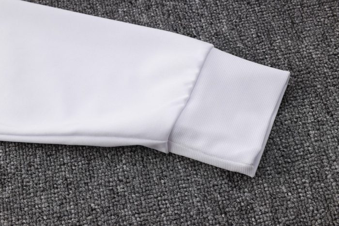 PSG 23-24 Long Zipper Jacket White - 图片 4
