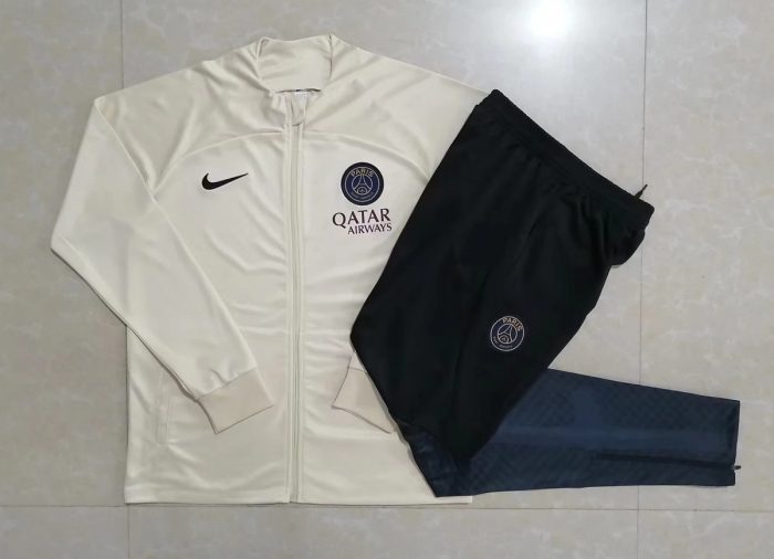 PSG 23-24 Long Zipper Jacket Apricot - 图片 9