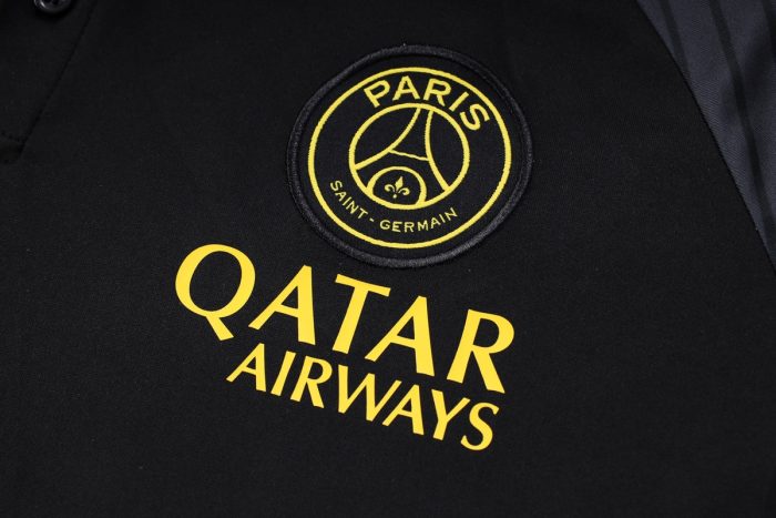 PSG 23/24 Jordan Polo Shirt Black - 图片 5