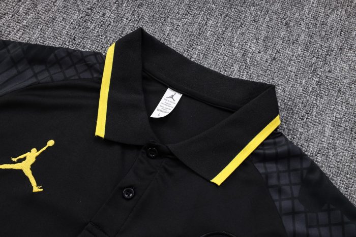 PSG 23/24 Jordan Polo Shirt Black - 图片 6