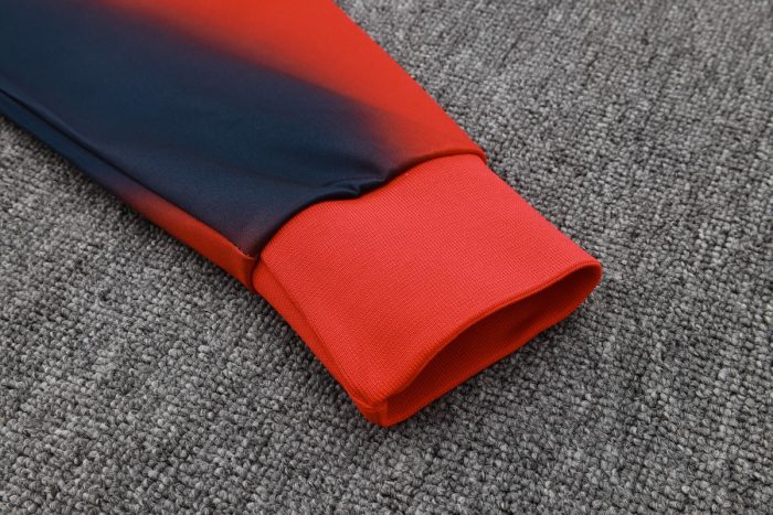 PSG 23-24 Half-Zip Hoodie Red - 图片 6