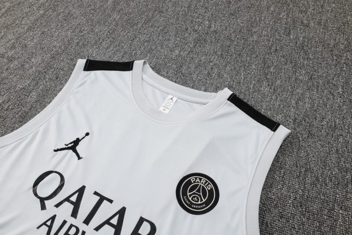Paris PSG 23-24 Jordan Light Gray Vest - 图片 7