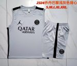 Paris PSG 23-24 Jordan Light Gray Vest - 图片 9