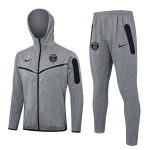 PSG 24-25 Long Zip Jacket with Hood in Gray - 图片 3