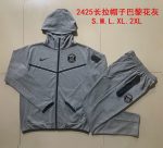 PSG 24-25 Long Zip Jacket with Hood in Gray - 图片 9