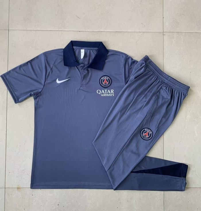 Paris Saint-Germain 2025/26 Polo Shirt Grey - 图片 3