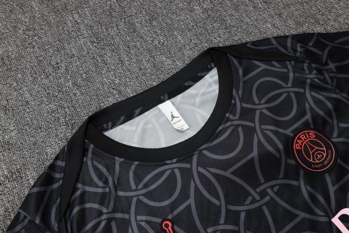 Paris Saint-Germain 24-25 Black Splatter Short Sleeve Training Shirt - 图片 6