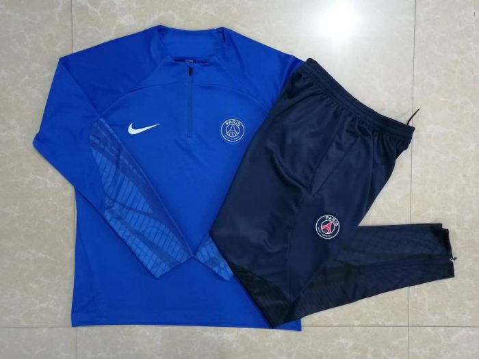 PSG 22-23 Half-Zip Jacket Colorful Blue - 图片 9
