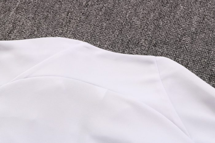 PSG 22-23 White Long Zip Jacket - 图片 2