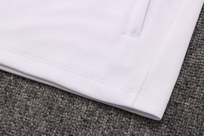 PSG 22-23 White Long Zip Jacket - 图片 8