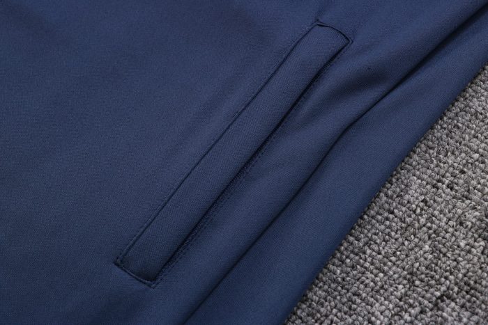 PSG 22/23 Long Zip Jacket Navy Blue - 图片 6