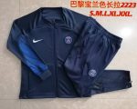 PSG 22/23 Long Zip Jacket Navy Blue - 图片 9