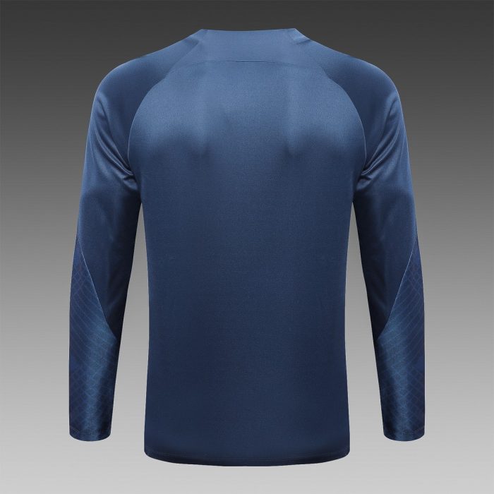 PSG 23-24 Half Zip Jacket Navy Blue - 图片 8
