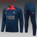 PSG 23-24 Half Zip Jacket Navy Blue