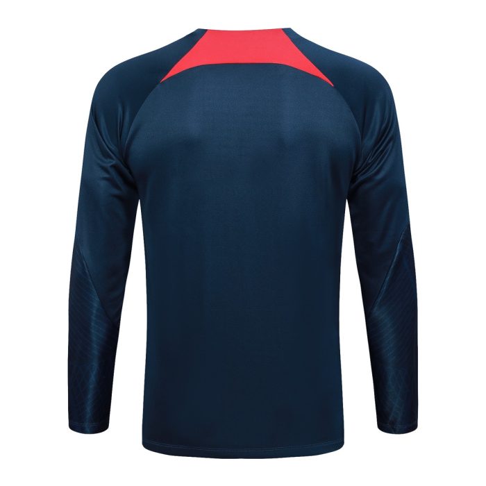 PSG 23-24 Half Zip Jacket Navy Blue - 图片 8
