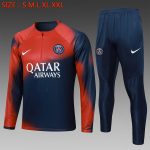 PSG 23-24 Red Splatter Half-Zip Jacket