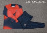 PSG 23-24 Red Splatter Half-Zip Jacket - 图片 2