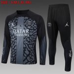 PSG 23-24 Half-Zip Black Grey (Ink Splatter)