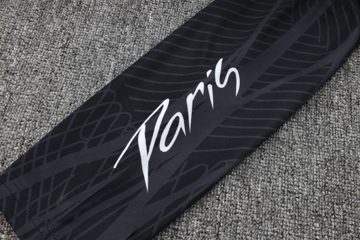 PSG 23-24 Half-Zip Black Grey (Ink Splatter) - 图片 4