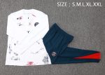 PSG 24-25 White Splatter Half-Zip Jacket - 图片 2