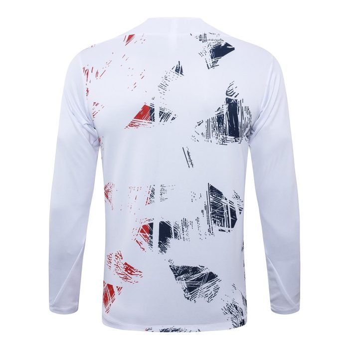 PSG 24-25 White Splatter Half-Zip Jacket - 图片 7