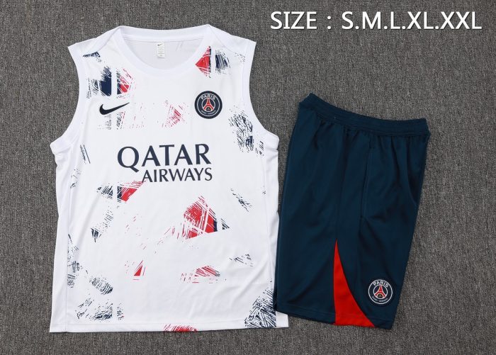 Paris Saint-Germain 24/25 White Spray Print Vest - 图片 2
