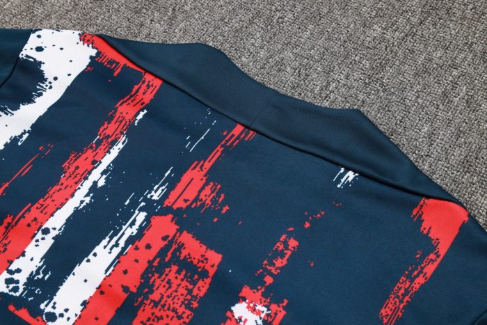 Paris Saint-Germain 24-25 Half-Zip Jacket Blue Splatter - 图片 3