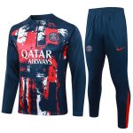 Paris Saint-Germain 24-25 Half-Zip Jacket Blue Splatter - 图片 8