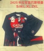 Paris Saint-Germain 24-25 Half-Zip Jacket Blue Splatter - 图片 9