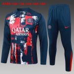 Paris Saint-Germain 24/25 Half-Zip Blue Splatter Kids - 图片 2