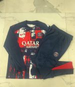 Paris Saint-Germain 24/25 Half-Zip Blue Splatter Kids - 图片 3