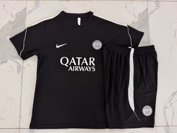 Paris Saint-Germain 26/27 Black Short Sleeve Training Shirt - 图片 2