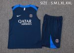 Paris Saint-Germain Blue Training Vest with Shoulder Color - 图片 4