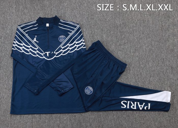 Paris Saint-Germain 25/26 Half-Zip Jacket Blue Spray - 图片 2
