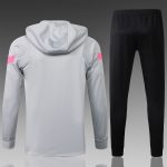 Paris Saint-Germain (PSG) Long Zip Hoodie with Pink Logo, Sizes S-2XL - 图片 8