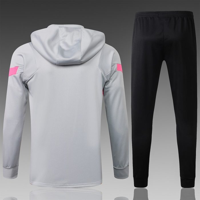 Paris Saint-Germain (PSG) Long Zip Hoodie with Pink Logo, Sizes S-2XL - 图片 8