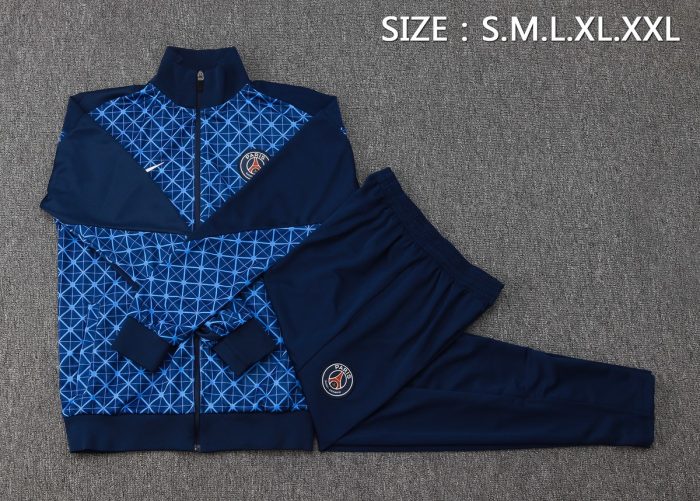 Paris Saint-Germain 2025/26 Long Zipper Jacket - Blue - 图片 2