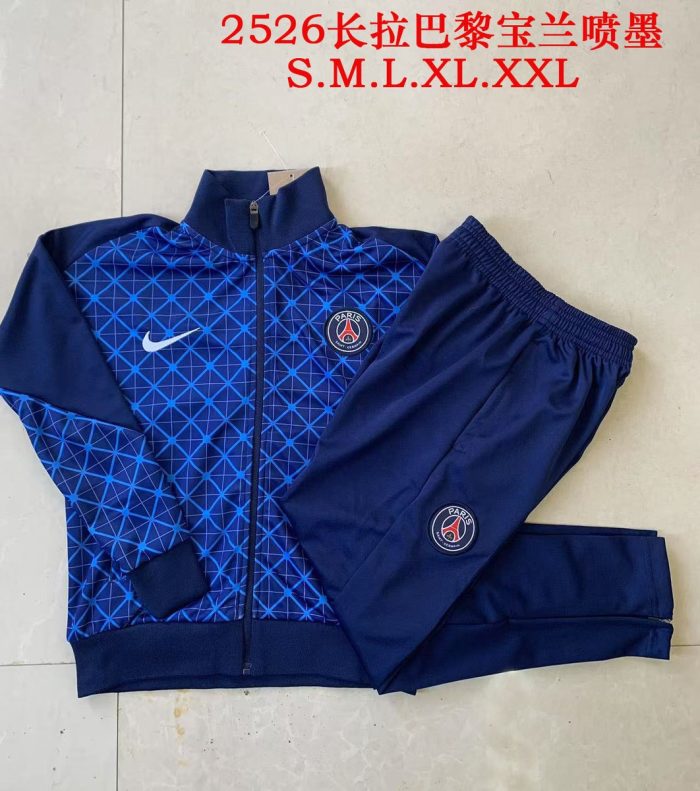 Paris Saint-Germain 2025/26 Long Zipper Jacket - Blue - 图片 9